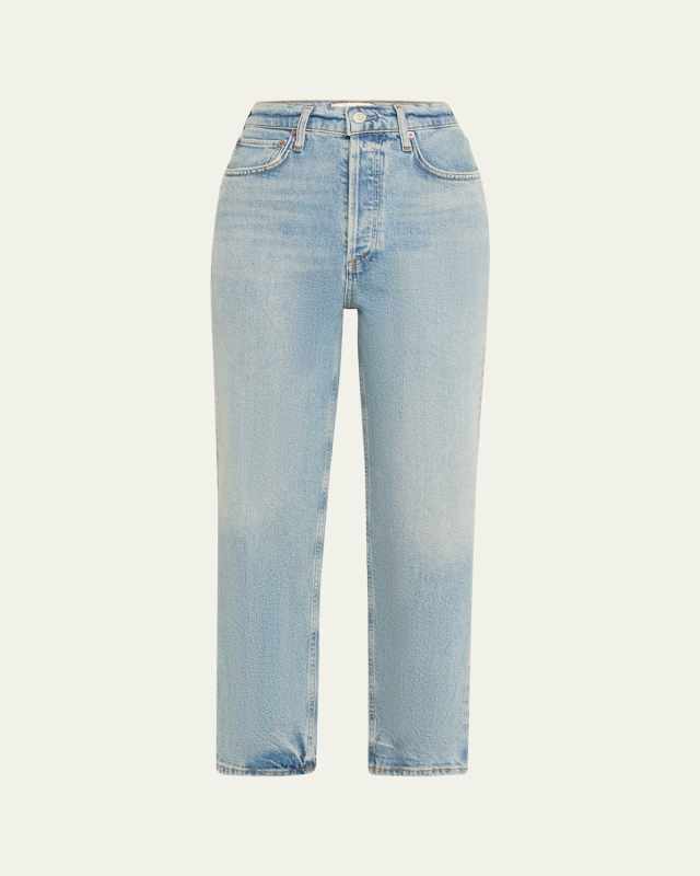 90s Pinch Waist Cropped Jeans